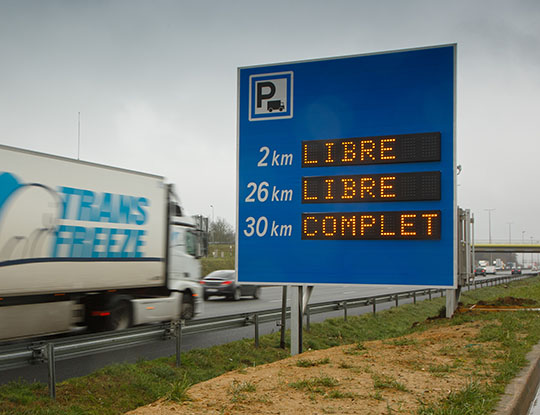 Autoroute A1 - Parkings poids lourds - Réseau Sanef