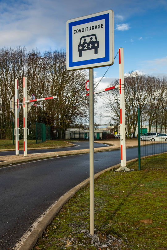 Panneau parking de covoiturage