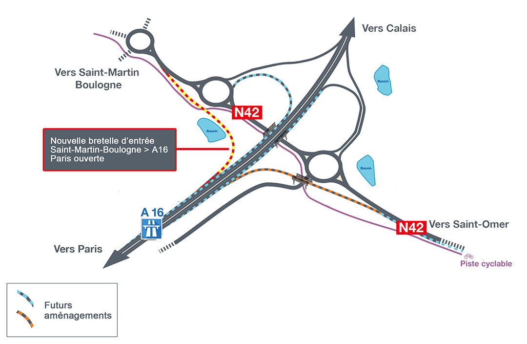 Mise en service nouvelle bretelle Autoroute A16/RN42