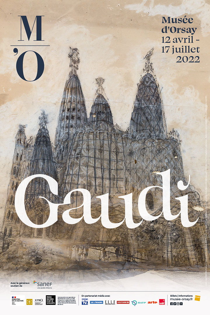 Affiche de l'exposition "Gaudí"