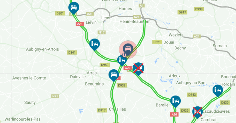 Carte Parking Covoiturage de Fresnes-lès-Montauban