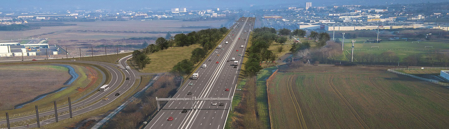 Buchelay projet de végétalisation - Autoroute A13 - SAPN