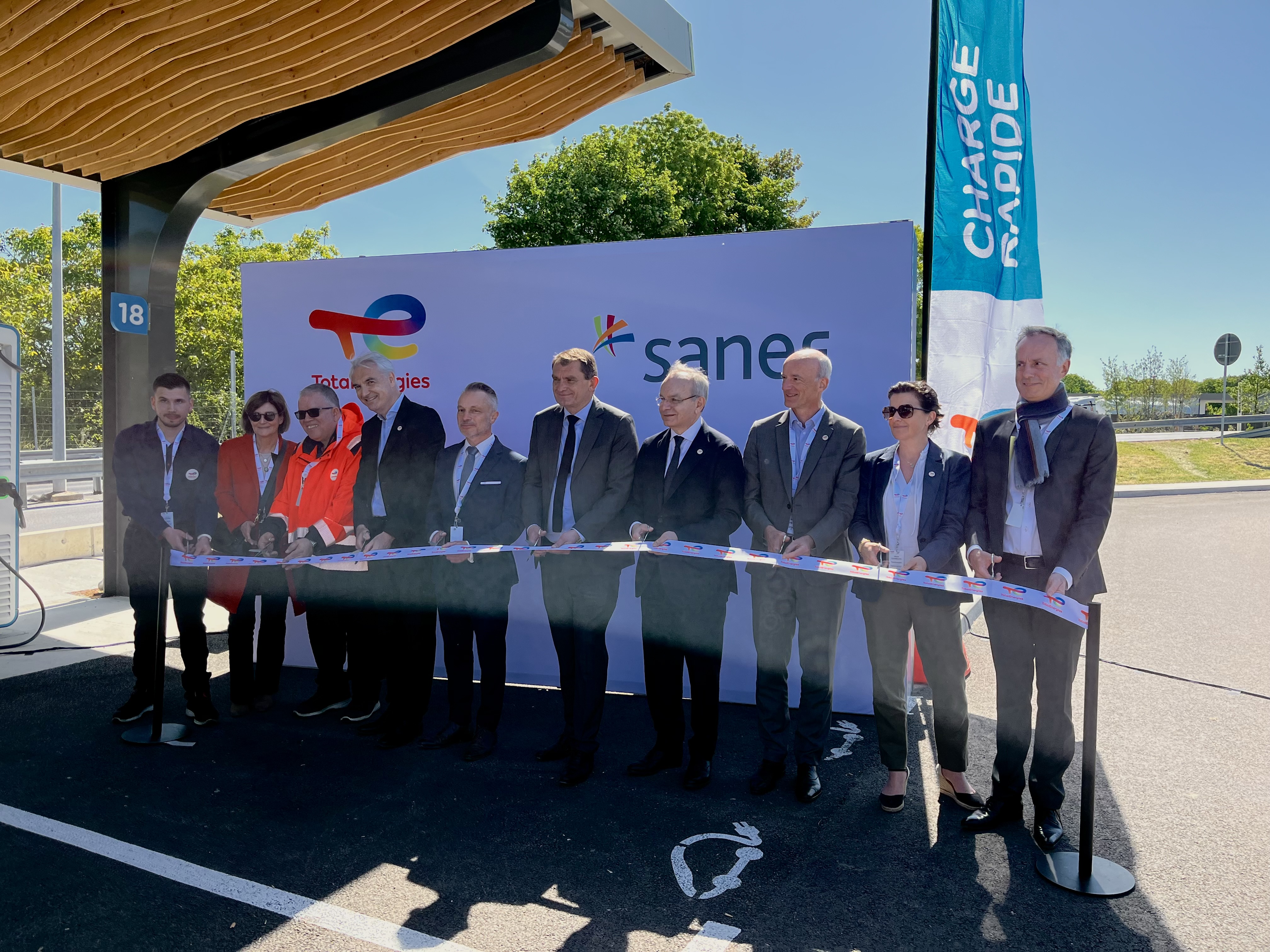 Sanef - Inauguration aires de Reims Champagne A4