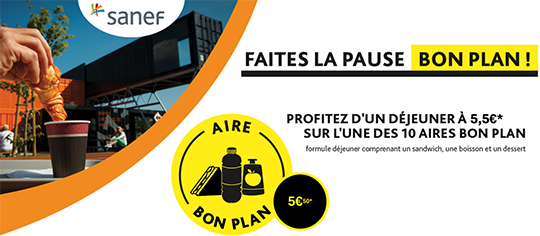 Les aires bon plan sur les autoroutes Sanef