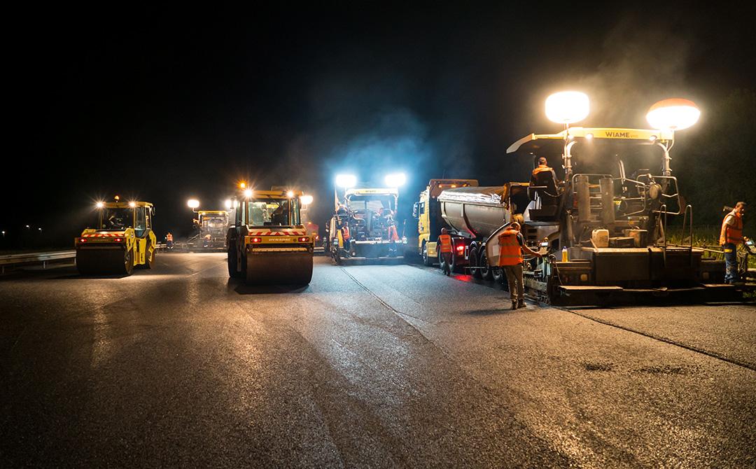 Travaux de chaussée sur l'A140