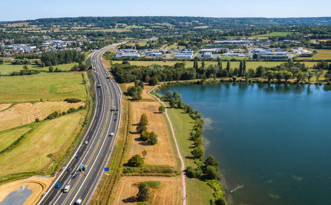 Élargissement à 2x3 voies de l'A13 entre Pont-l’Évêque et Dozulé