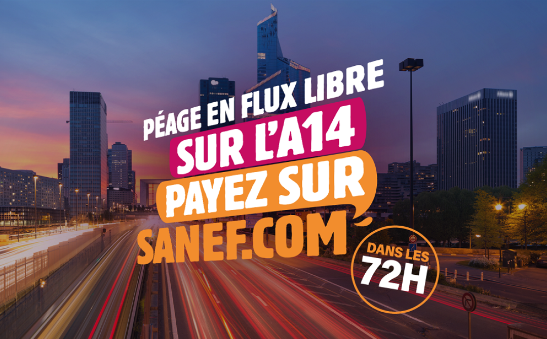 Sanef-Flux libre-A14-peage