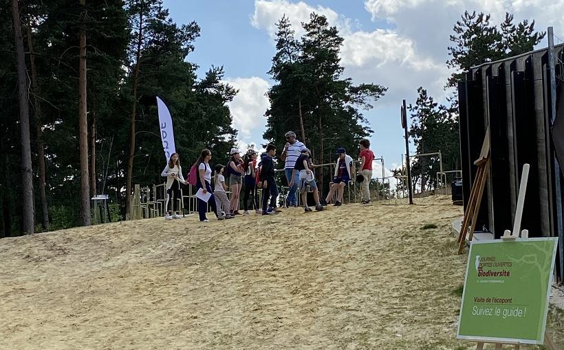 Stand visite guidée près de l'écopont